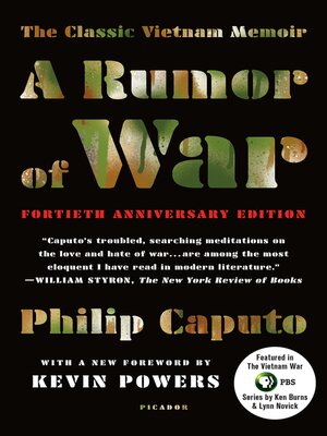 cover image of A Rumor of War